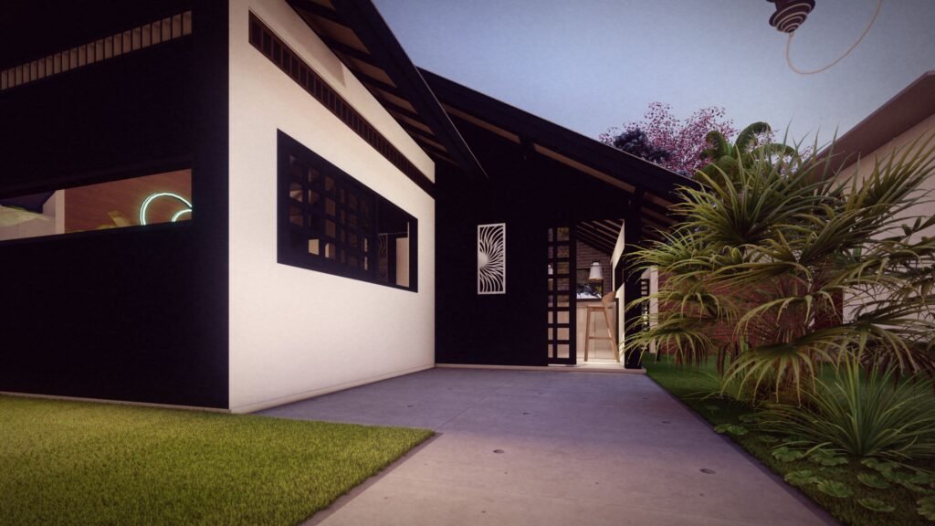 entrance-of-tropical-house-in-the-village-3d-illustration-min